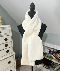 Fur Scarf With Hidden Zipper Pocket