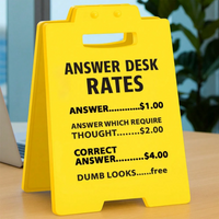 Funny Answer Desk Rates Office Cubicle Decor
