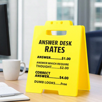 Funny Answer Desk Rates Office Cubicle Decor