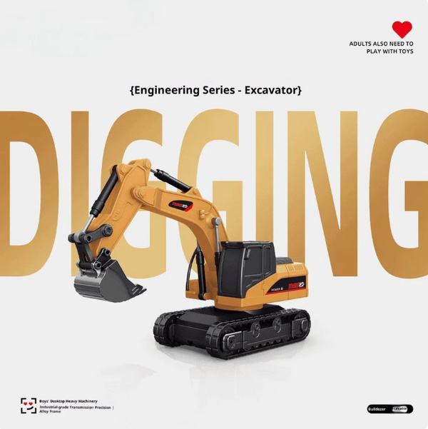 Mini Excavator, Forklift & Dumptruck Toy