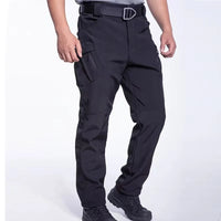 Men Winter Autumn Fleece Waterproof Cargo Pants