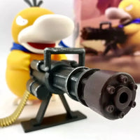 Pokemon Psyduck with Gun Anime Figure