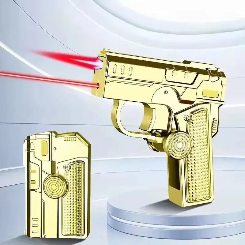 Folding Fingertip Jet Flame Gyro Lighter