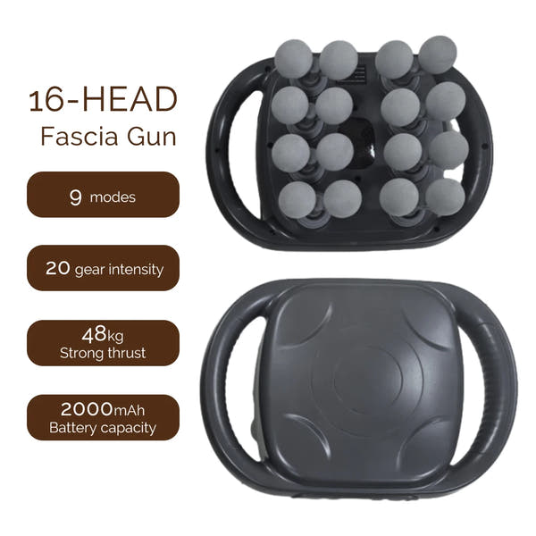 42-Heads Fascia Gun High-Frequency Vibration Body Massager