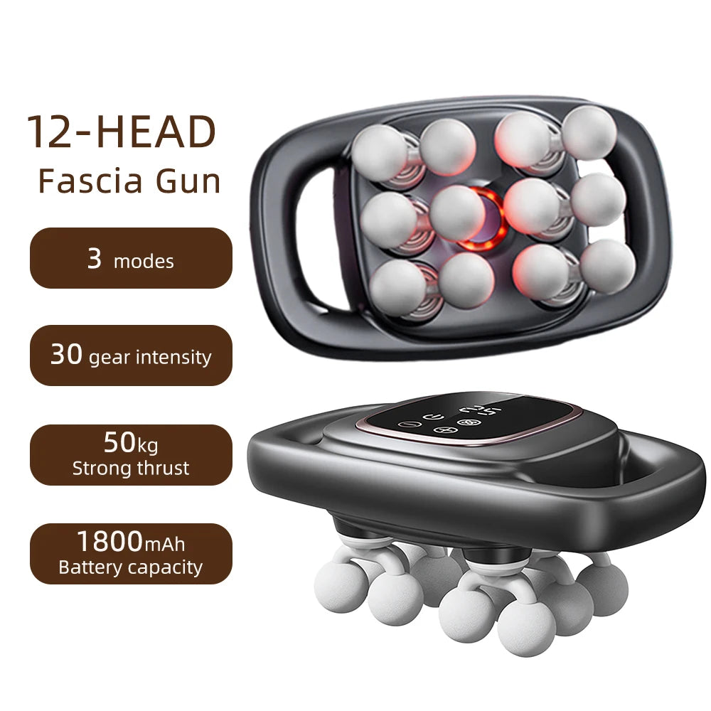42-Heads Fascia Gun High-Frequency Vibration Body Massager