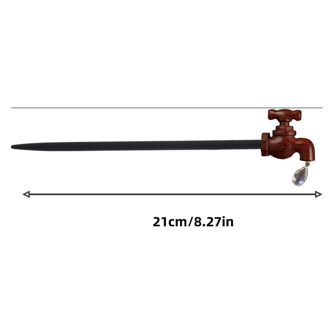 Faucet Design Wooden Hair Stick