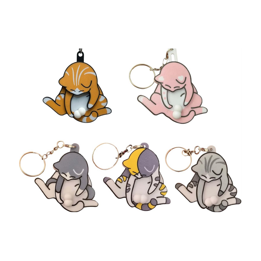 Cute Cat Keychain