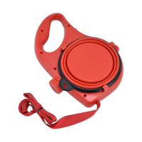 Multifunction Pet Leash with Foldable Bowl