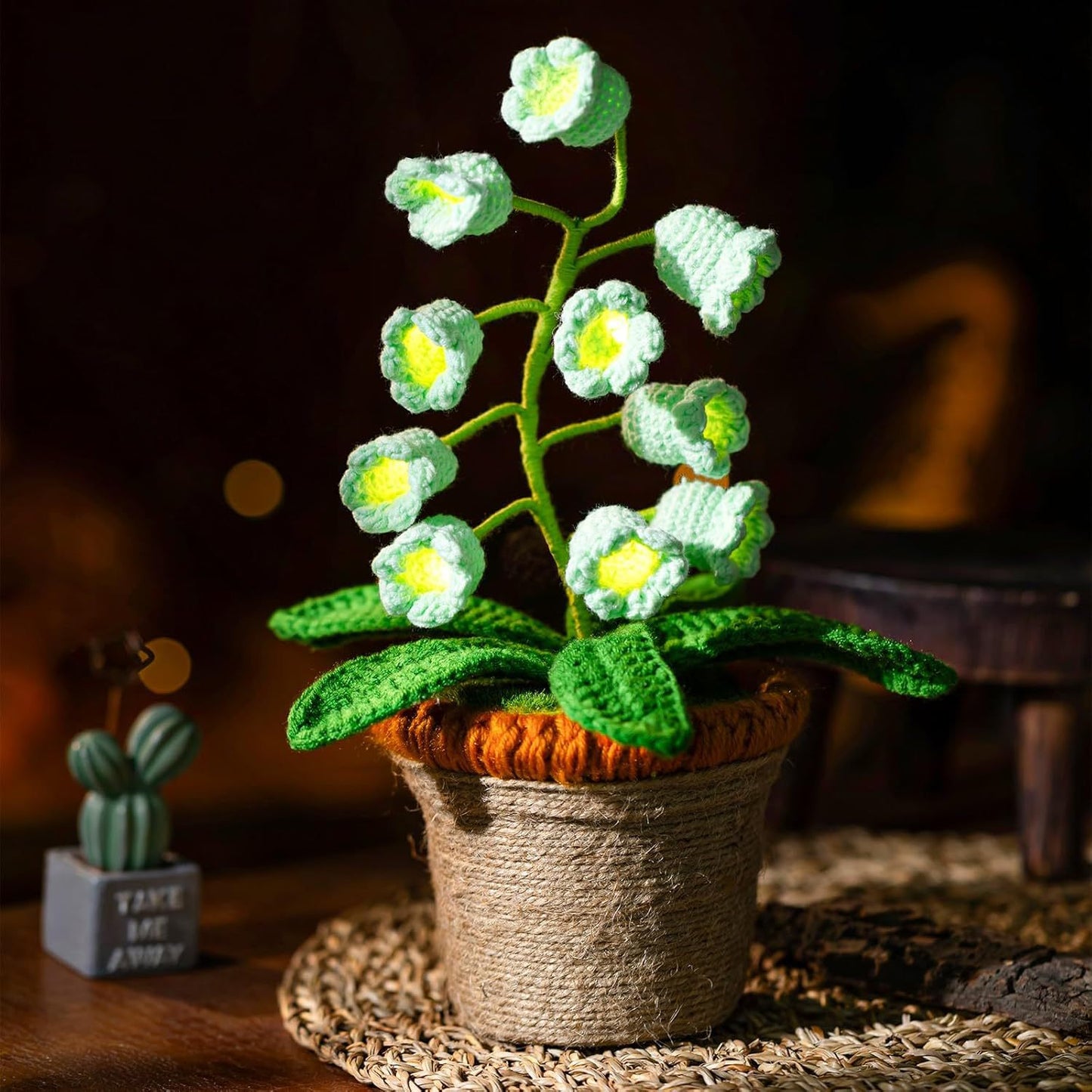 Glowing Crochet Lily Flowers with Night Lights