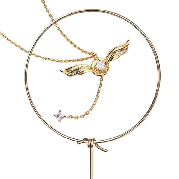 Harry Potter x FANCIME Golden Snitch Sterling Silver Necklace