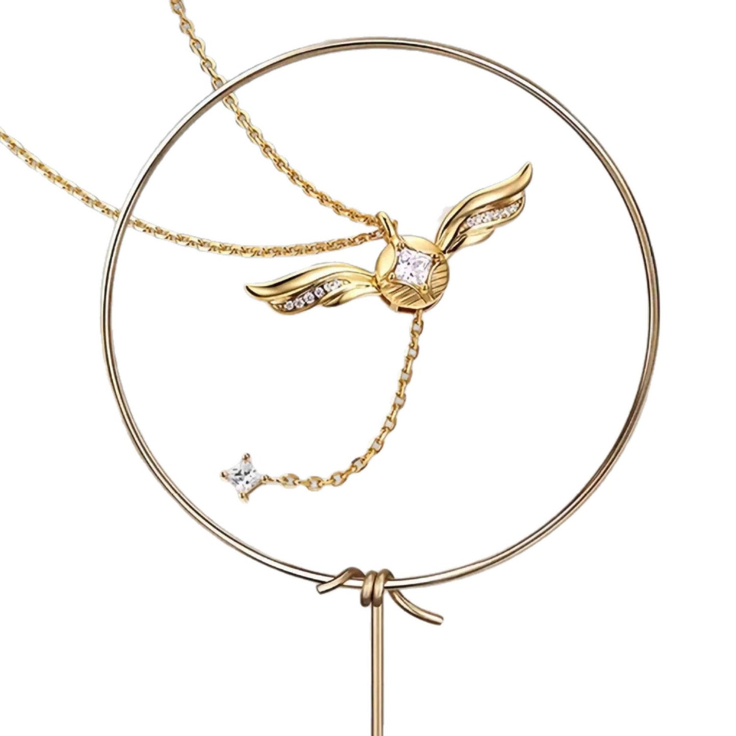 Harry Potter x FANCIME Golden Snitch Sterling Silver Necklace
