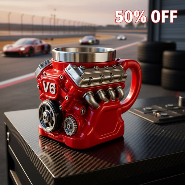 V8 Engine with Inner Liner Mug