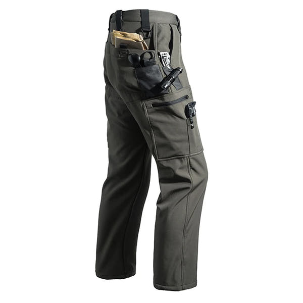 Men Winter Autumn Fleece Waterproof Cargo Pants