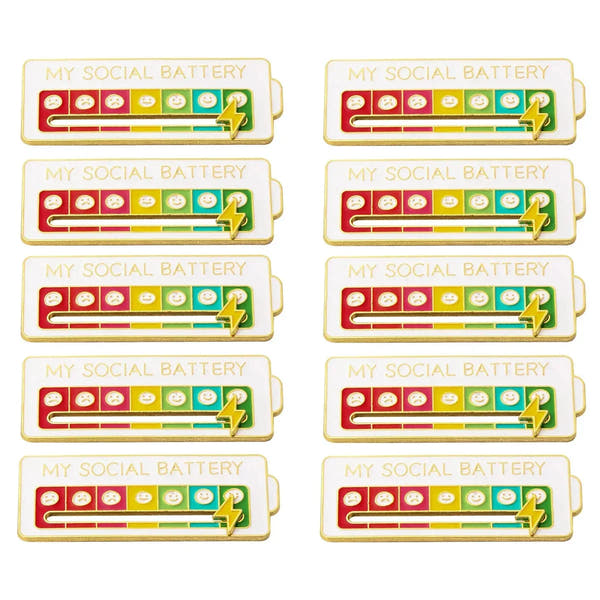 2025 Social Battery Status Brooch