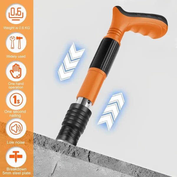 High-Power Concrete & Steel Nail Gun