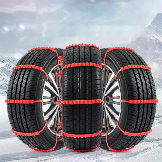 Universal Snow Chains for Car Tires - Anti-Slip and Multi-Purpose